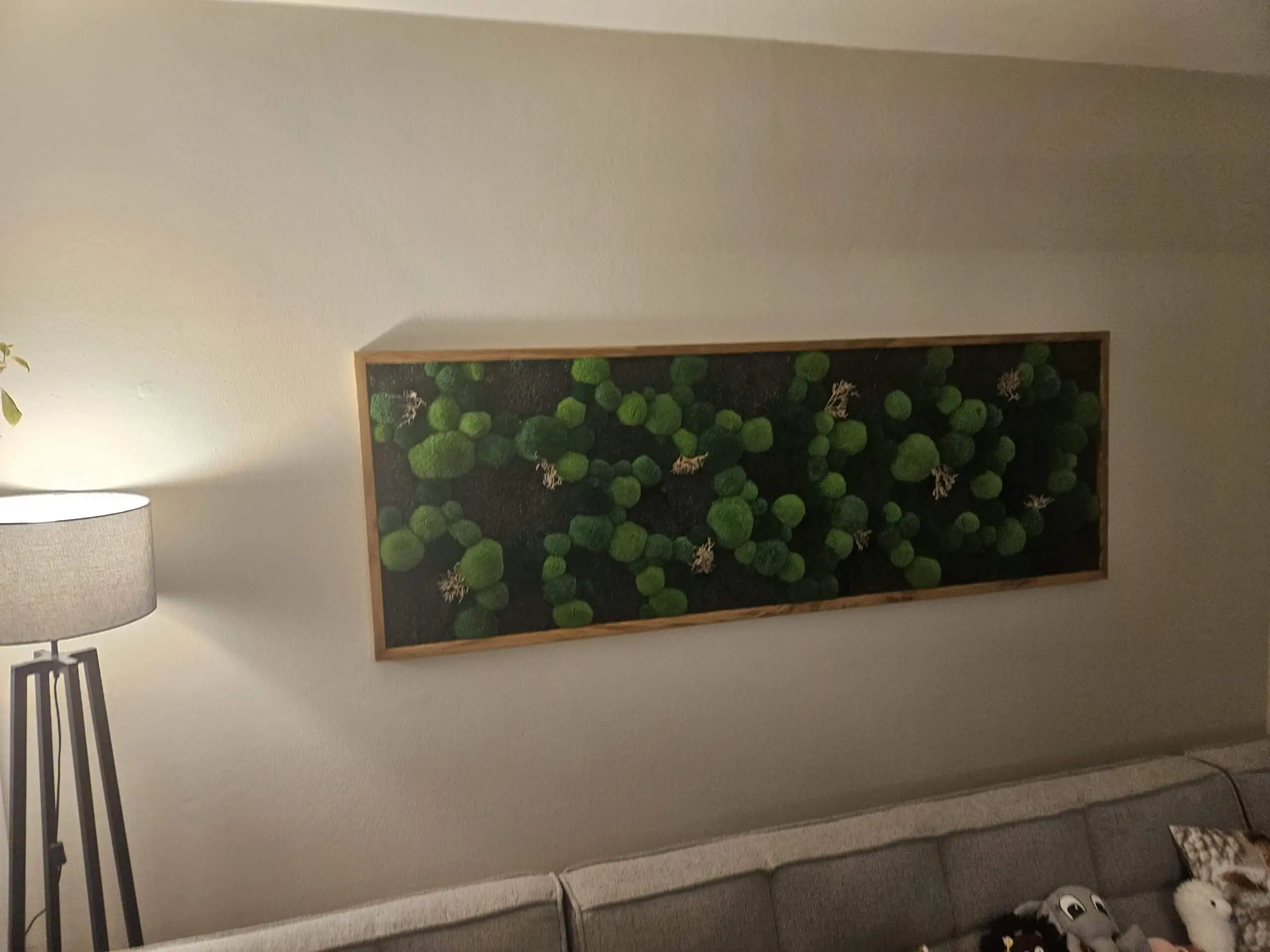 Tady si zákazník přál velký mechový obraz